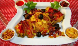 "Kabsa" cu pui si stafide