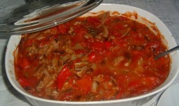 Ragout taranesc cu pui si ciuperci(mancare traditionala din sudul Frantei)