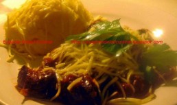 Rinichi de porc in sos de vin aromat