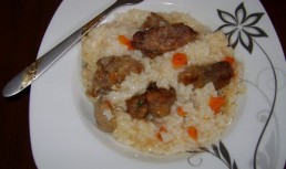Risotto cu carne de porc