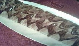 Rulada cu crema diplomat de cacao