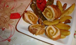 Rulada de curcan cu legume