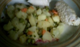 Rulou  de pui cu garnitura de legume