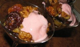 Salata calda de fructe uscate si castane