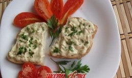 Salata cu maioneza din vinete cu coaja alba