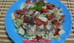 Salata cu rosii, cas si mac