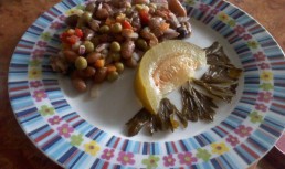 Salata de fasole boabe cu mazare