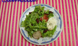 Salata de fasole cu mozzarella