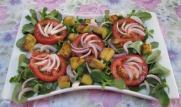 Salata de laptuci cu vinete-specific arabeasca