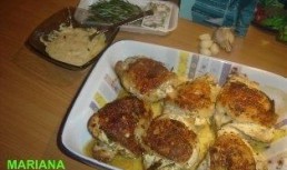 Solduri de gaina cu rozmarin si cu cascaval Filadelfia