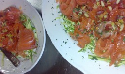 Somon marinat cu seminte de anason(anice)