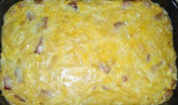 Spaghete carbonara la cuptor