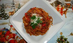 Spaghete cu legume si kaizer