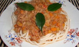 Spaghete cu sos de peste