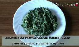 Spanac cu iaurt si usturoi