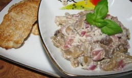 Stroganoff de ciuperci cu tarhon