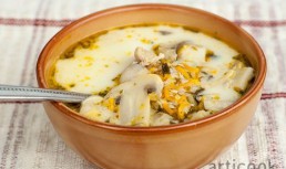 Supa de pui si ciuperci la Slow Cooker