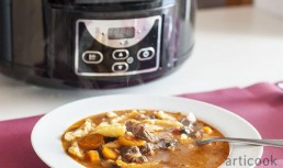 Supa de vita cu galuste la Slow Cooker