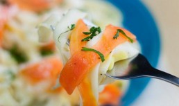 Tagliatelle cu morcov si dovlecel