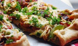 Tarta cu chorizo si ardei gras