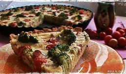 Tarta cu legume si bacon