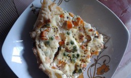 Tarta cu legume si sunca