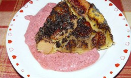 Tarta  rasturnata (cu mere si gutuie)