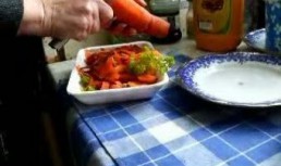 Tartina maxi cu cartofi, branza si carnati