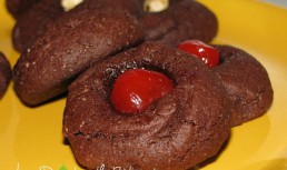Thumbprint chocolate cookies