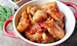 Tocana de cartofi cu piept de pui