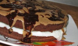 Tort usor cu ciocolata si cafea