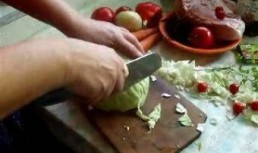 Varză dulce cu carne de porc la cuptor