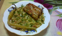 Varza dulce cu costita la cuptor