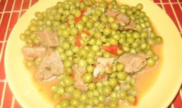 Vitel cu mazare verde