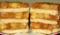 Prajitura Fara Coacere Cu Mere Si Biscuiti
