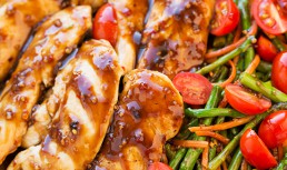 Pui Cu Sos Balsamic Si Legume