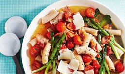 Rigatoni Cu Bacon Si Praz