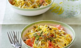 Spaghete Cu Somon Afumat Si Capere