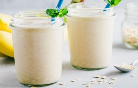 Smoothie de banană, ovăz și miere – rețetă simplă pentru mic dejun