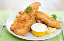 File de pește în aluat cu crustă ușor crocantă