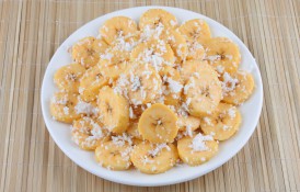 Banane cu cocos - desert rapid, gata în 5 minute