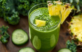 Smoothie de ananas și varză kale