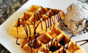 Gofre belgiene cu ciocolată (waffles)