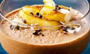 Budincă de chia cu lapte de cocos și cacao