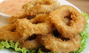 Calamari pane (cu bere neagră)