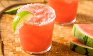 Margarita de pepene roșu cu lime și tequila