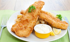 File de pește în aluat cu crustă ușor crocantă