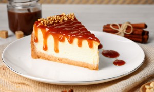 Cheesecake cu caramel și nuci (fără coacere)