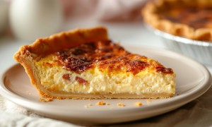 Quiche Lorraine cu aluat de foietaj