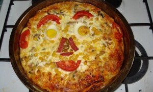 Pizza cu ochi pentru copii